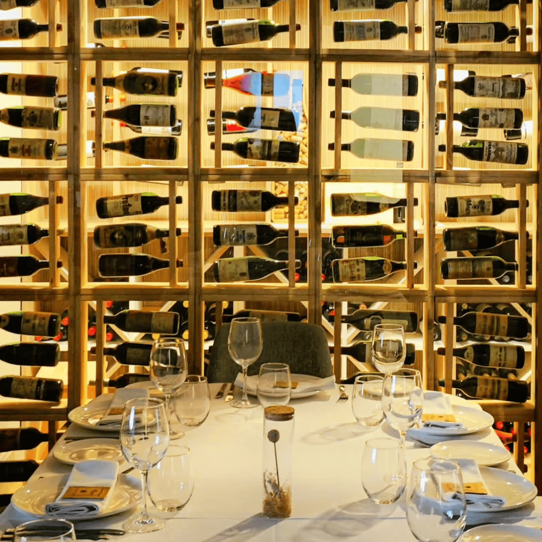Bodega acristalada de Restaurante Plaza